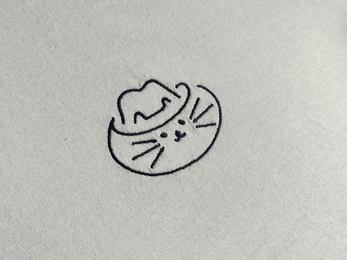 Fat Cat Nice Hat Logo Embroidered Tee